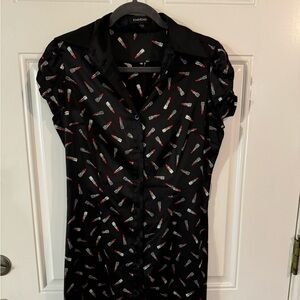 Bebe Satin Lipstick Dress Medium